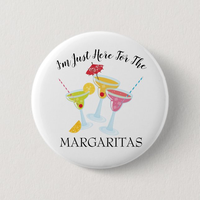 Festlich bin ich hier für Margaritas Button (Vorderseite)