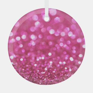 Festlich dunkles Rosa: Elegant Abstrakt. Ornament Aus Glas