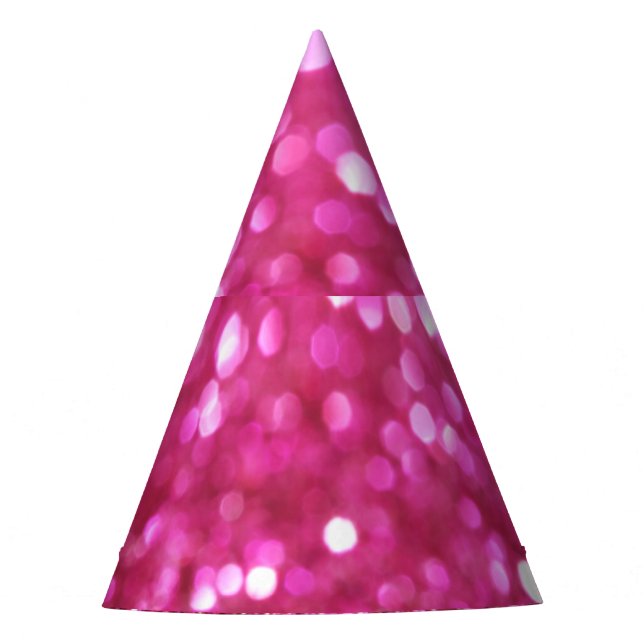 Festlich dunkles Rosa: Elegant Abstrakt. Partyhütchen (Vorderseite)