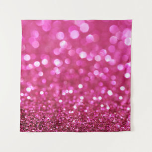 Festlich dunkles Rosa: Elegant Abstrakt. Wandteppich