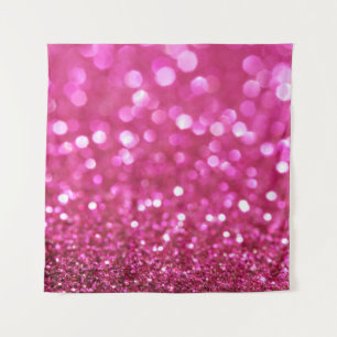 Festlich dunkles Rosa: Elegant Abstrakt. Wandteppich