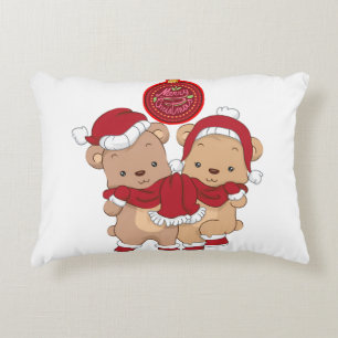 Festlich frohe Weihnachts Akzent Kissen