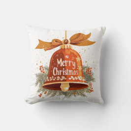 Festlich frohe Weihnachts-Bell-Kissen Kissen