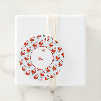 Festlich Niedlicher Weihnachtsmann Geschenkanhänger