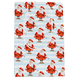 Festlich Niedlicher Weihnachtsmann Mittlere Geschenktüte