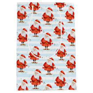 Festlich Niedlicher Weihnachtsmann Mittlere Geschenktüte