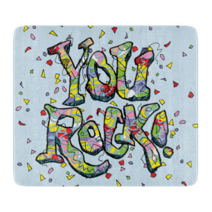 Festlich "Sie Felsen!" Schneidebrett