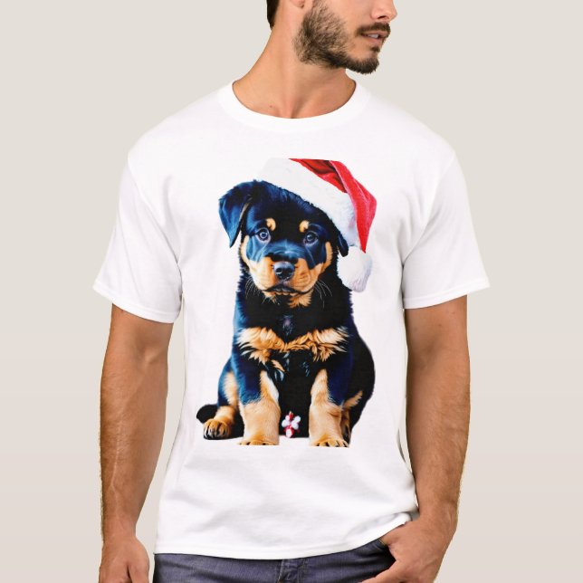 Festlich und zornig: Sammlung des Santa Hunde T -  T-Shirt (Vorderseite)