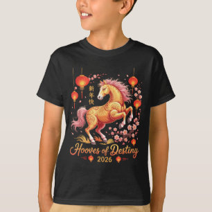 Festliche 2026 Pferdedame Hufe Des Schicksals Zodi T-Shirt