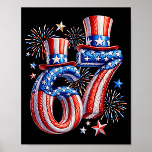Festliche 67 Meme Amerikanische Flagge USA Kinder Poster