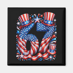 Festliche 67 Meme Amerikanische Flagge USA Magnet