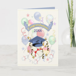 Festliche Abschluss-Ballons Karte