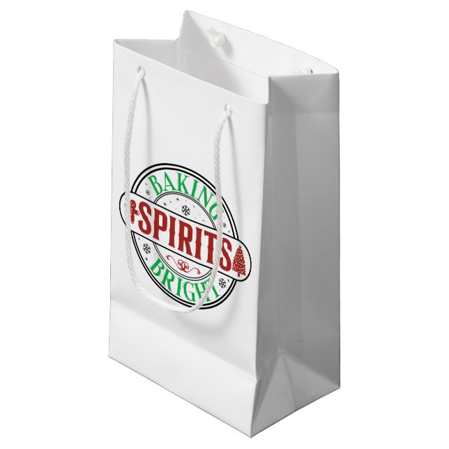 Festliche Backbrillentechnik Kleine Geschenktüte (Vorderseite Schrägansicht)