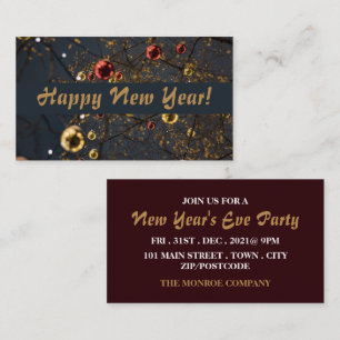 Festliche Bauern, Silvester Party Ticket Begleitkarte