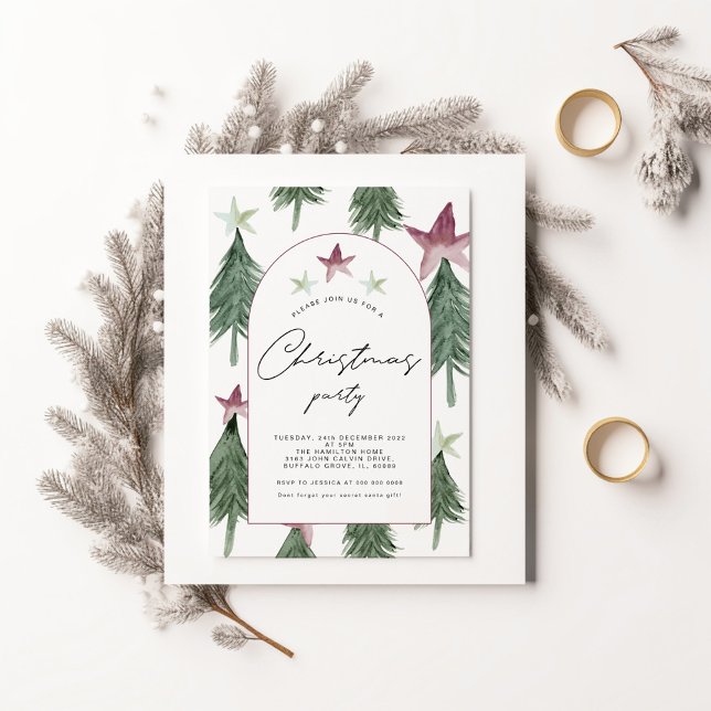 Festliche Bäume Party Einladung Arch (Von Creator hochgeladen)