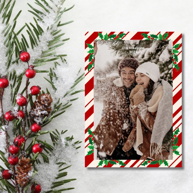 Festliche Berries und Grüne Frohe Weihnachten Foto (Von Creator hochgeladen)