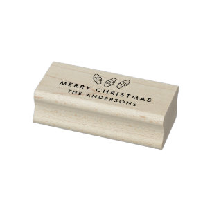 Festliche Birnen-WeihnachtsBriefmarke Gummistempel