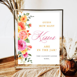 Festliche Blume schätzt wie viele Brautpartys Poster