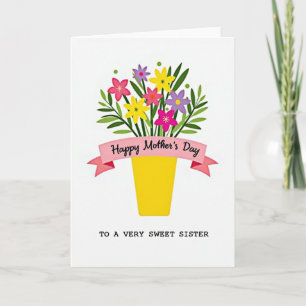 Festliche Blumengrüße Karte