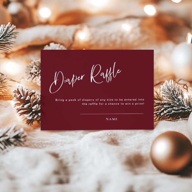 Festliche Burgundy Red Baby Duwer Windelwanne (Von Creator hochgeladen)