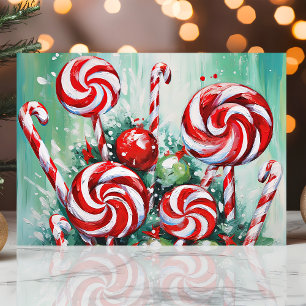 Festliche Candy Cane und Peppermint Weihnachten