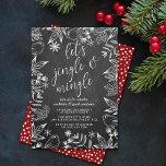 Festliche Chalkboard Jingle & Mingle Holiday Party Einladung<br><div class="desc">Feiern Sie den Weihnachtsurlaub mit diesen angesagten Chalkboard-Feierlichkeiten. Das Design ist leicht mit Ihrer eigenen Formulierung zu personalisieren und Ihre Gäste werden begeistert sein,  wenn sie diese fabelhaften Einladungen erhalten.</div>