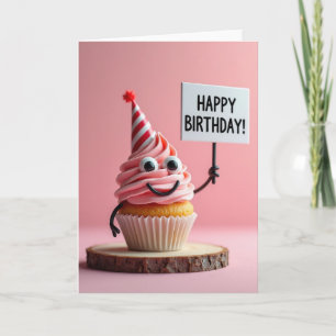 Festliche Cupcake-Party-Karte Karte