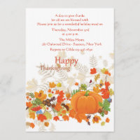 Festliche Dank-Erntedank-Einladung