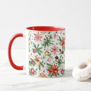 Festliche Dekoration Weihnachten Tasse
