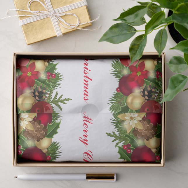 Festliche Dekorationsgirlande Seidenpapier (Geschenk)