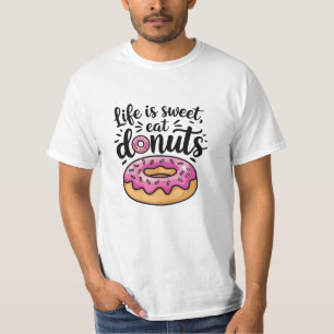 Festliche Desserts mit Donut Art T-Shirt