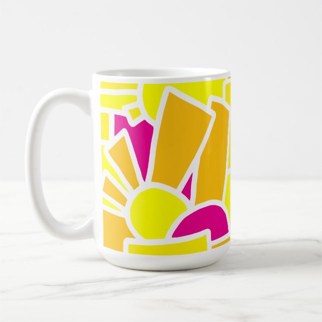 Festliche Doodle-Kunst 42 Kaffeetasse (Links)