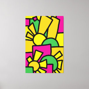 Festliche Doodle-Kunst 42 Leinwanddruck