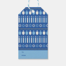 Festliche Dreidel-Icons Chanukka-Feiertag Blau Gol