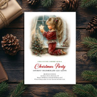 Festliche Einladung zur Weihnachtszeit Vintage-Win