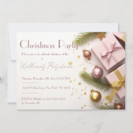 Festliche Elegante Weihnachts-Party Einladung