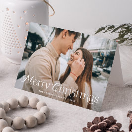 Festliche Eleganz Frohe Weihnachten Foto