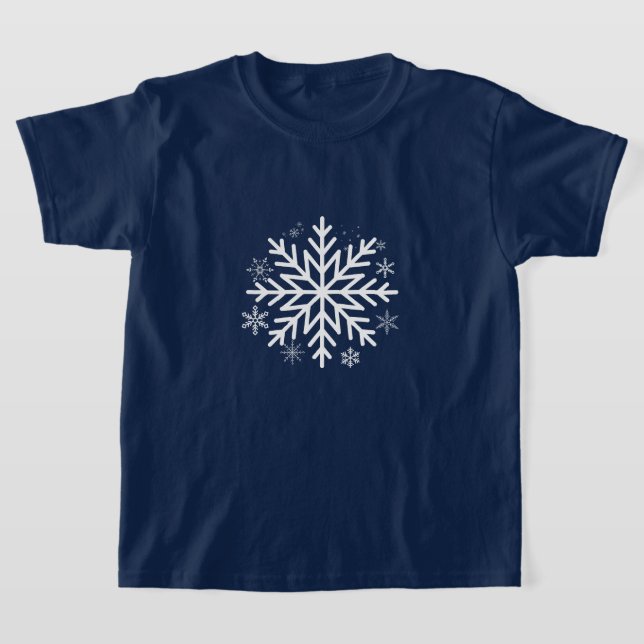 Festliche Eleganz Snowflake Winterweihnachtsdesign T-Shirt (Ablage )