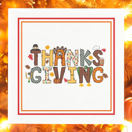 Festliche Erntedank Feste Türkei Fußball Blätter Serviette