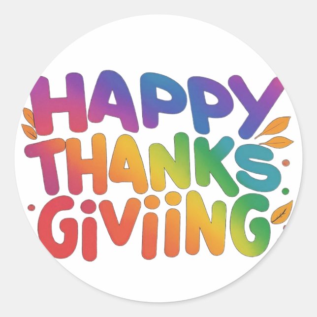 Festliche Erntedank-Rundkleber Runder Aufkleber (Vorderseite)