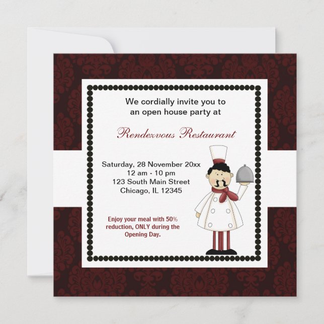 Festliche Eröffnung Einladung (Vorderseite)