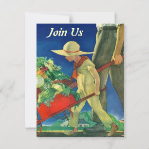 Festliche Familie mit Wiedersehen-Party Einladunge Einladung