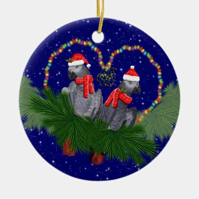 Festliche Featherballs Ornament (Vorne)