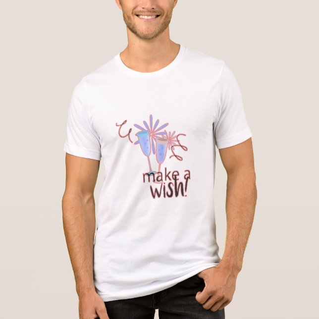 Festliche Feier-Cliparts Tri-Blend Shirt (Vorderseite)