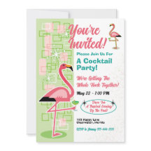 Festliche Flamingo-Party-Einladungen