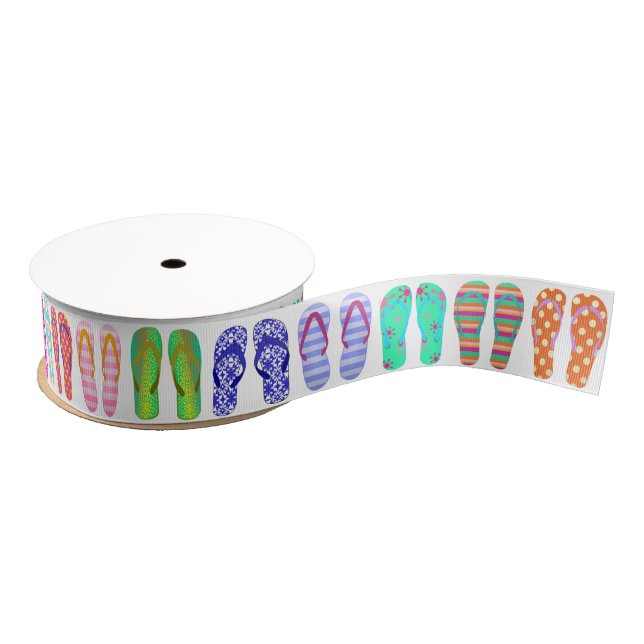 Festliche Flip Flops Ripsband (Spule)