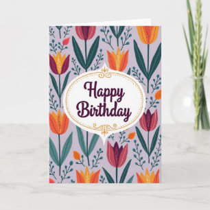 Festliche Florale Rahmkarte Karte