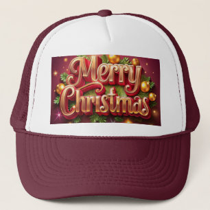Festliche Frohe Weihnachten-Kappe Schaumstoff-Part Truckerkappe