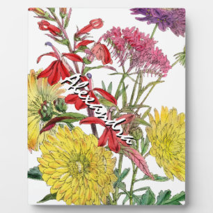Festliche Frühlingsblumengeschenke Fotoplatte