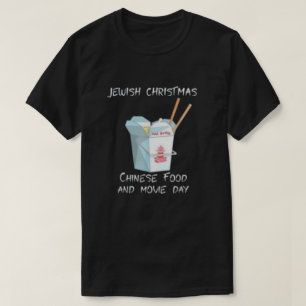 Festliche Fusion jüdisches Weihnachtsessen in Chin T-Shirt
